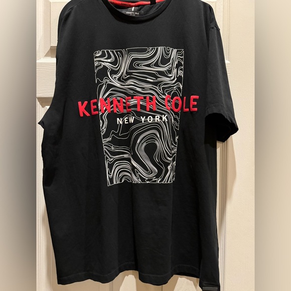 Kenneth Cole Other - Kenneth Cole Black with Red and White Pop Out Graphic T-Shirt for Men size 2X